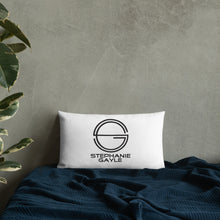 Load image into Gallery viewer, Stephanie Gayle Signature 2022 Black Logo Premium Pillow