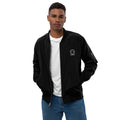 Stephanie Gayle Signature White Logo Premium Recycled Bomber Jacket
