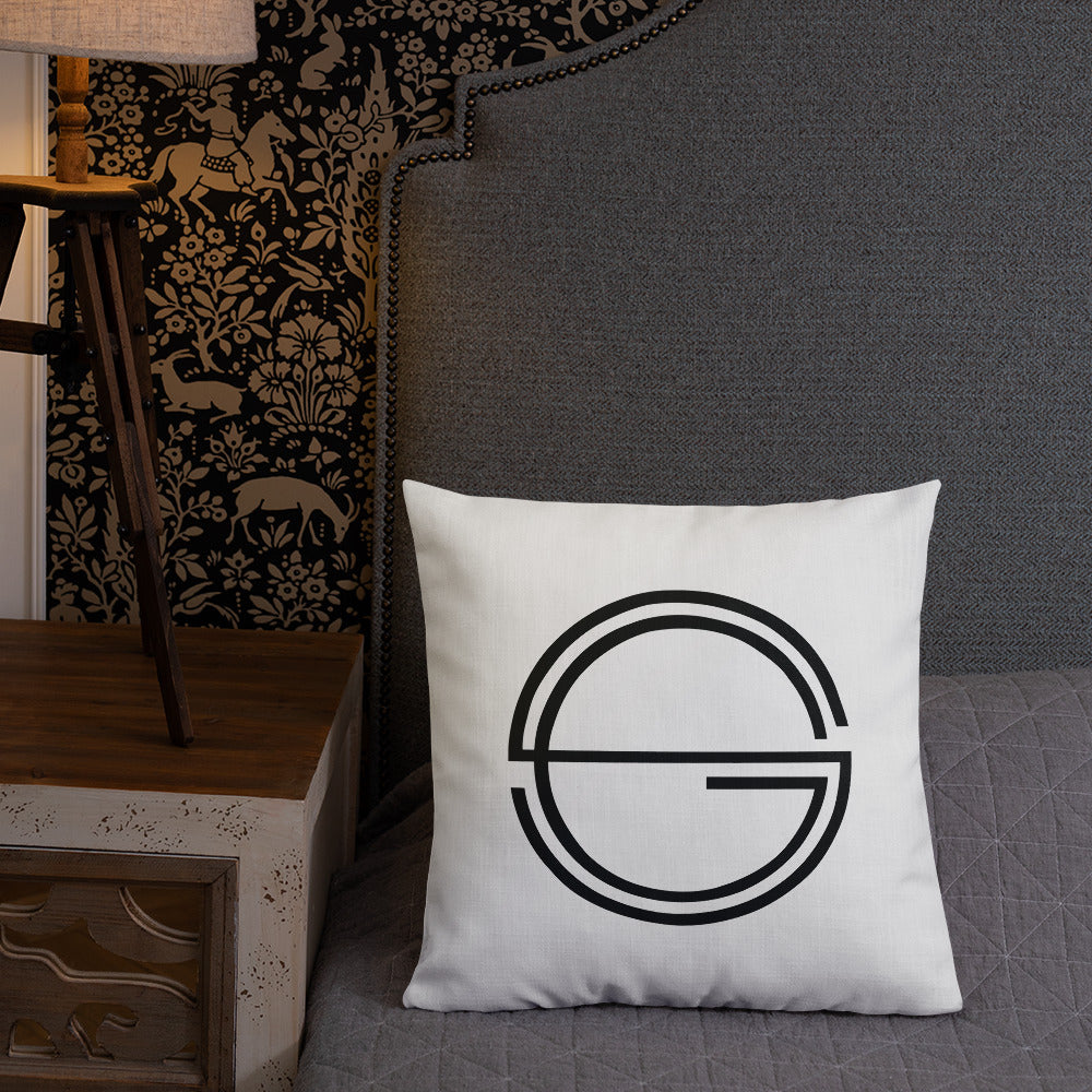 Vulnerable 2021 Black Type Lyric 1 and SG Logo Premium Pillow