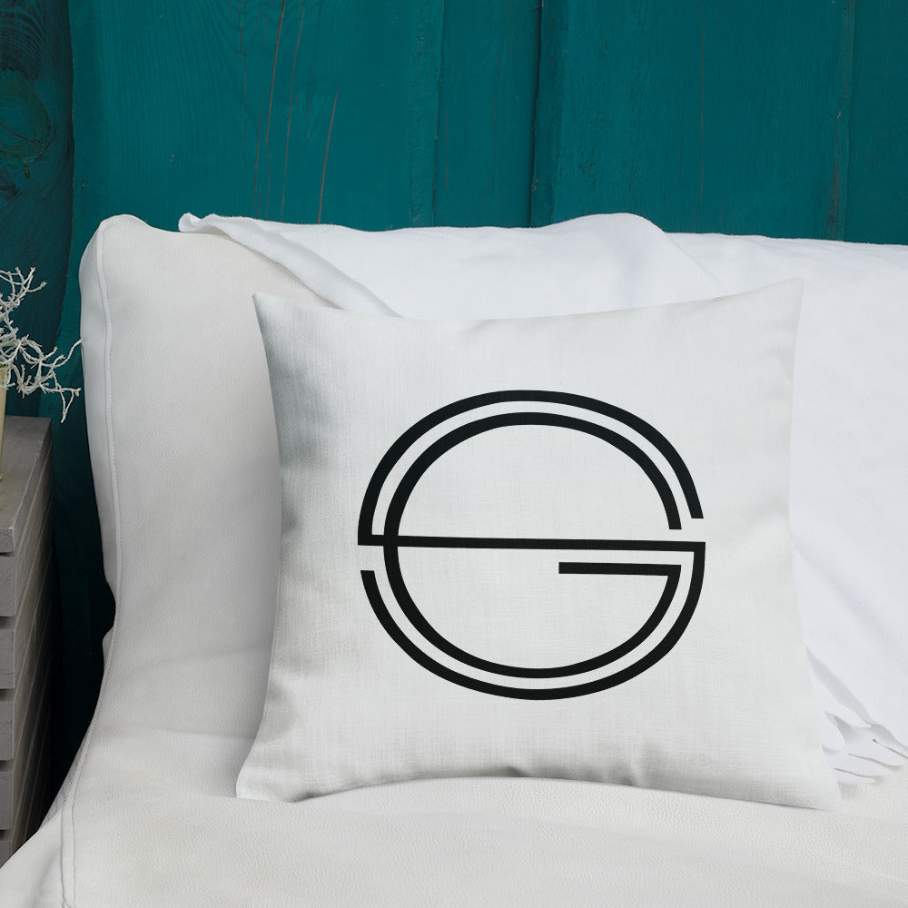 Vulnerable 2021 Black Type Lyric 1 and SG Logo Premium Pillow