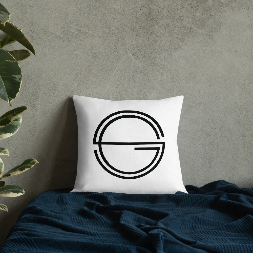 Vulnerable 2021 Black Type Lyric 1 and SG Logo Premium Pillow