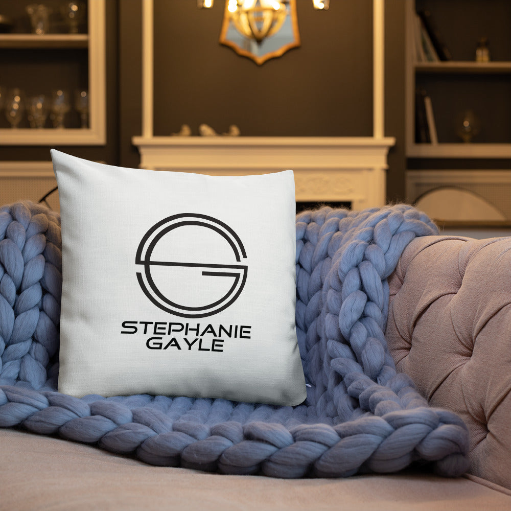 Stephanie Gayle Signature 2022 Black Logo Premium Pillow