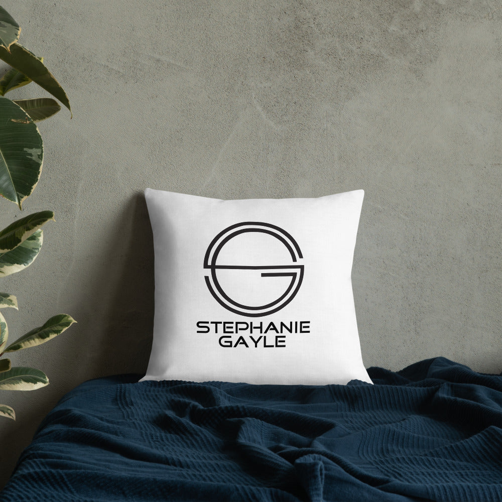 Stephanie Gayle Signature 2022 Black Logo Premium Pillow