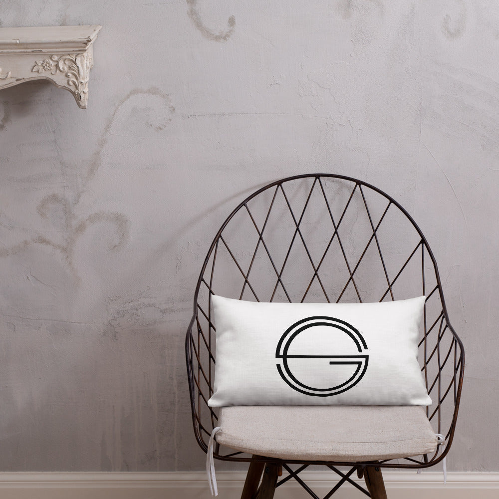 Vulnerable 2021 Black Type Lyric 1 and SG Logo Premium Pillow