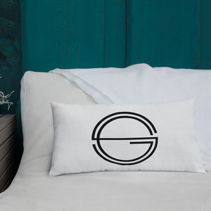 Vulnerable 2021 Black Type Lyric 1 and SG Logo Premium Pillow