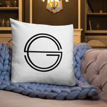 Load image into Gallery viewer, Vulnerable 2021 Black Type Lyric 1 and SG Logo Premium Pillow
