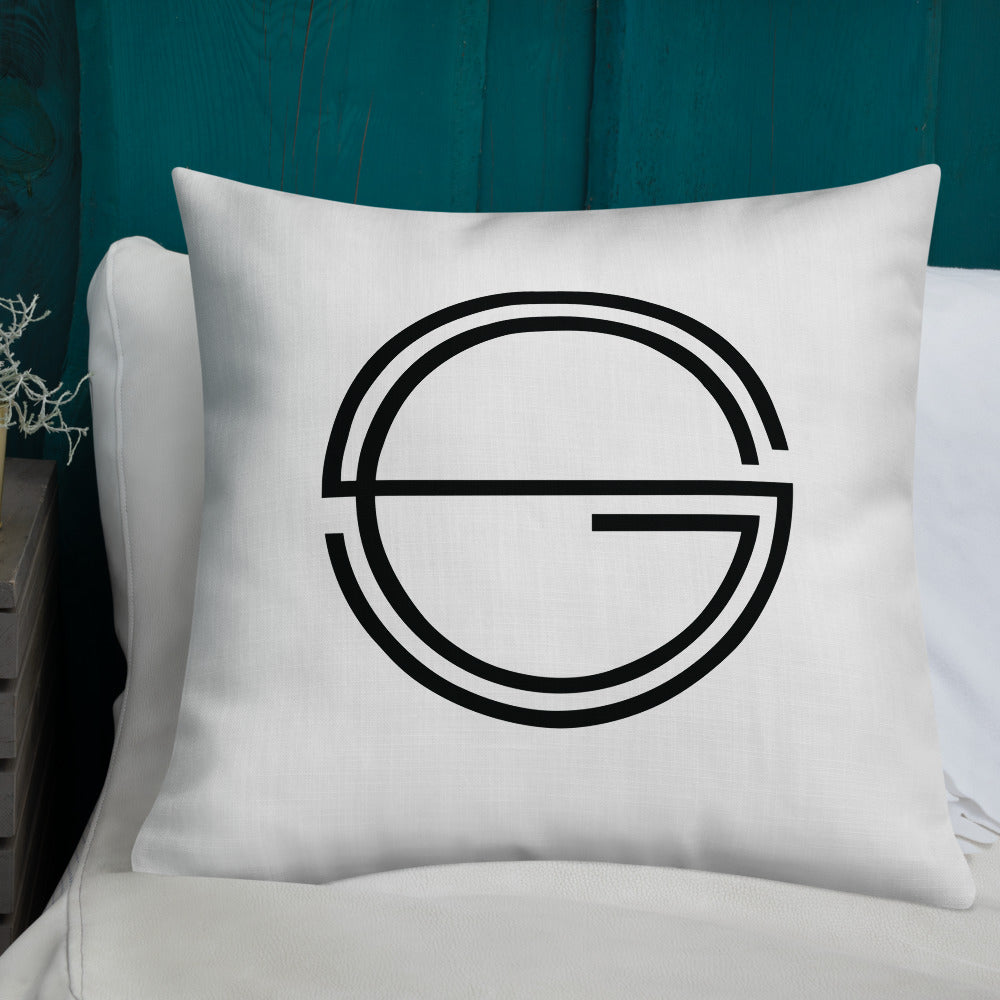 Vulnerable 2021 Black Type Lyric 1 and SG Logo Premium Pillow