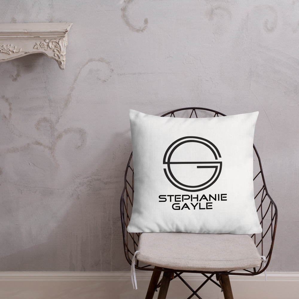 Stephanie Gayle Signature 2022 Black Logo Premium Pillow