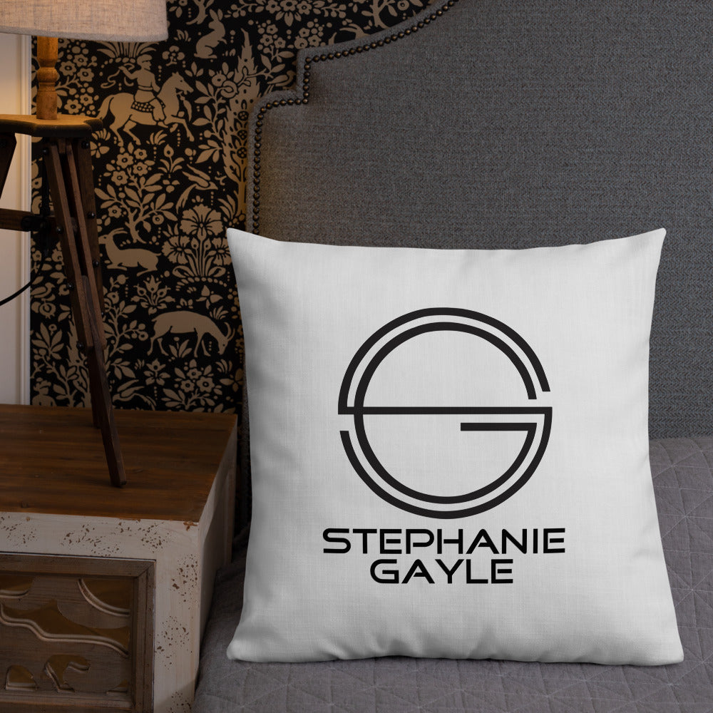 Stephanie Gayle Signature 2022 Black Logo Premium Pillow