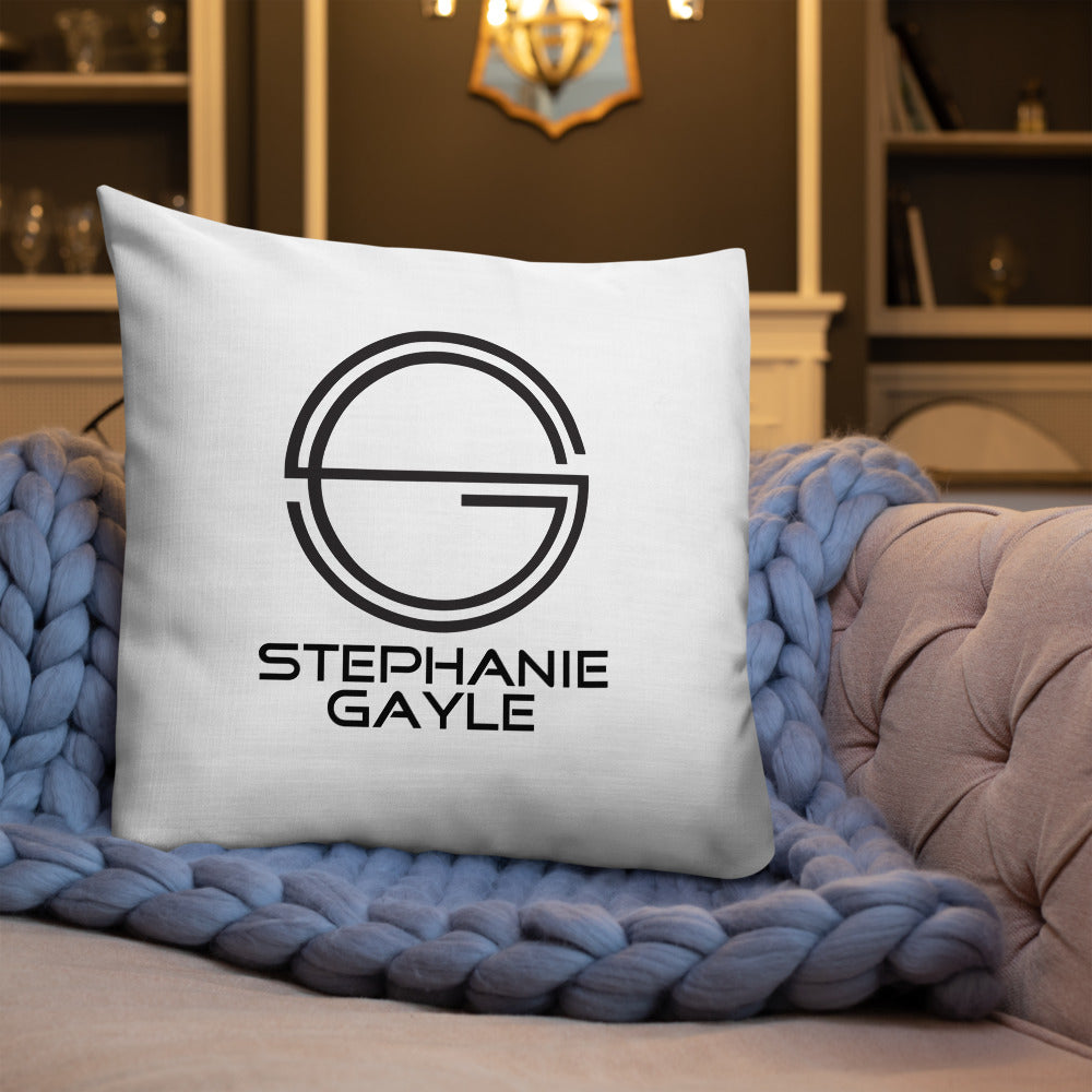 Stephanie Gayle Signature 2022 Black Logo Premium Pillow
