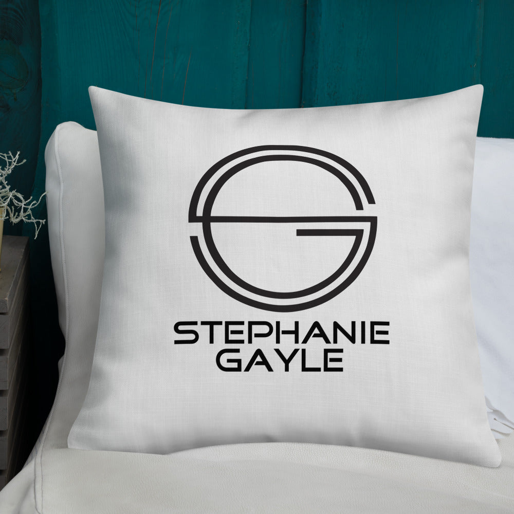 Stephanie Gayle Signature 2022 Black Logo Premium Pillow