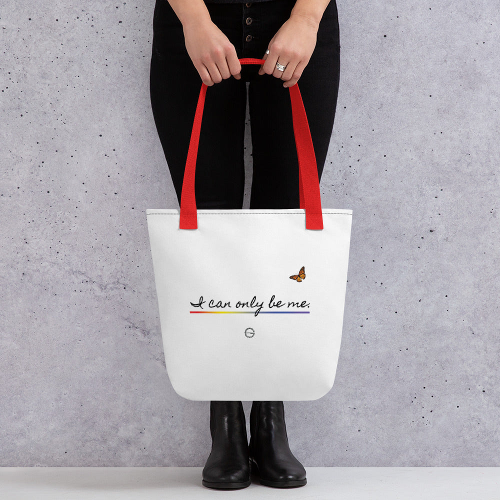 I Can Only Be Me 2021 Black Type Tote Bag