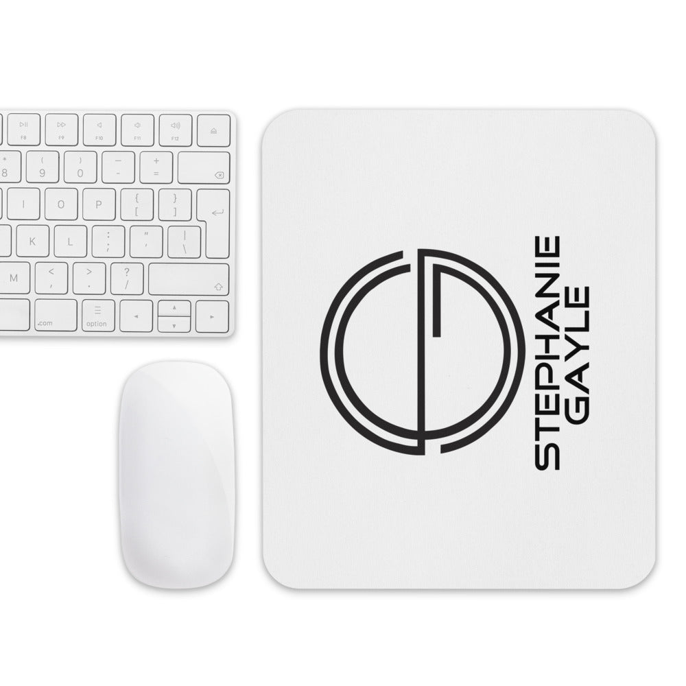 Stephanie Gayle Signature 2022 Black Logo Mouse Pad