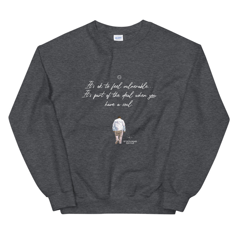 Vulnerable 2021 White Type Lyric 1 Unisex Sweatshirt