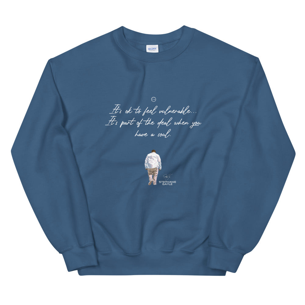 Vulnerable 2021 White Type Lyric 1 Unisex Sweatshirt