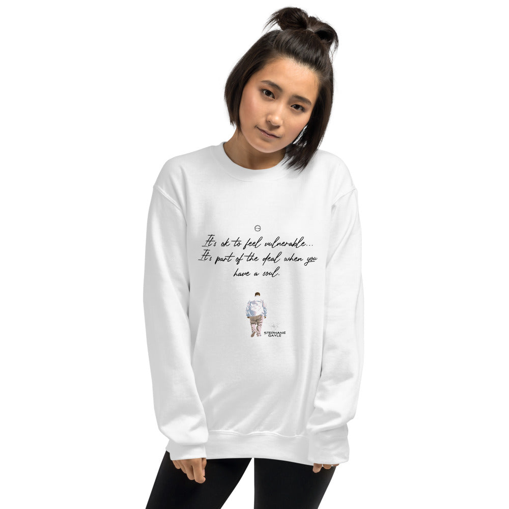 Vulnerable 2021 Black Type Lyric 1 Unisex Sweatshirt