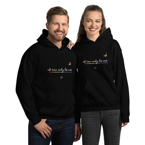 I Can Only Be Me 2021 White Type Unisex Hoodie
