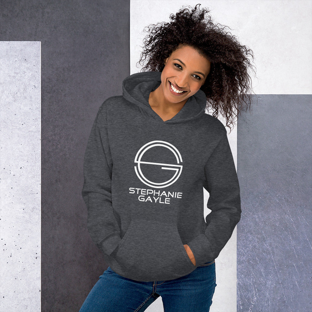 Stephanie Gayle 2022 White Logo Unisex Hoodie