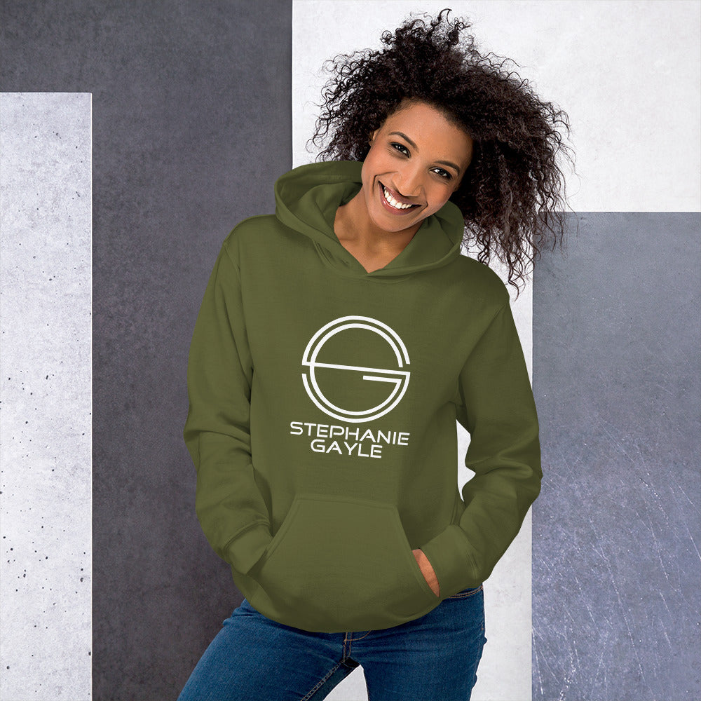 Stephanie Gayle 2022 White Logo Unisex Hoodie