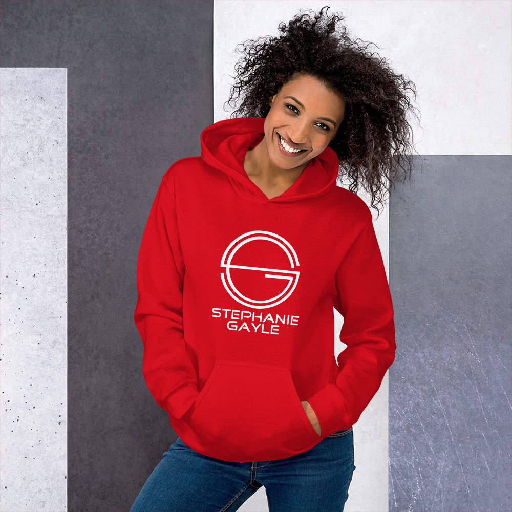 Stephanie Gayle 2022 White Logo Unisex Hoodie