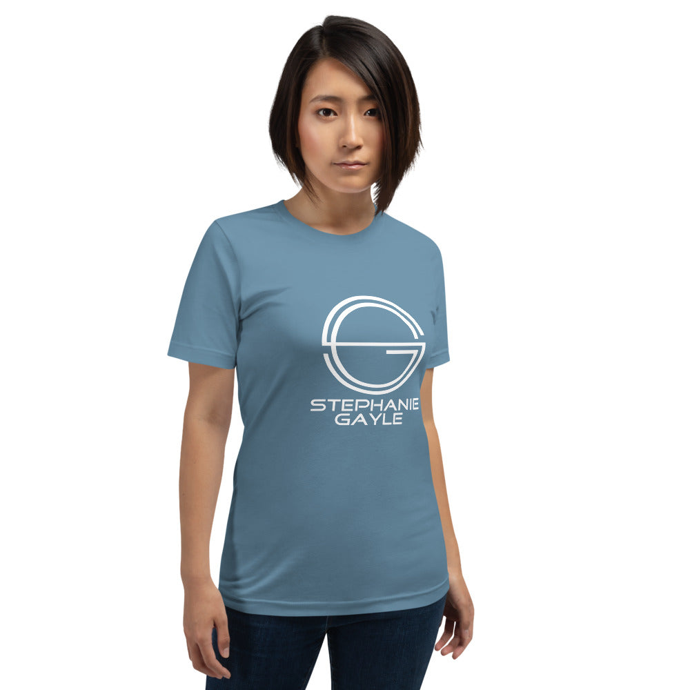 Stephanie Gayle 2022 White Logo Short-Sleeve Unisex T-Shirt
