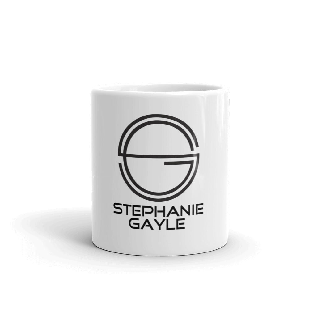 Stephanie Gayle Signature 2022 Black Logo White Glossy Mug