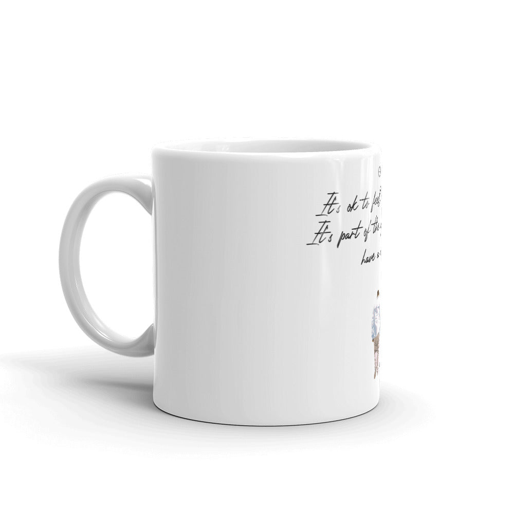 Vulnerable 2021 Black Type Lyric 1 White Glossy Mug
