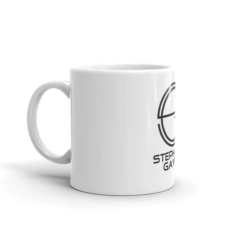 Stephanie Gayle Signature 2022 Black Logo White Glossy Mug