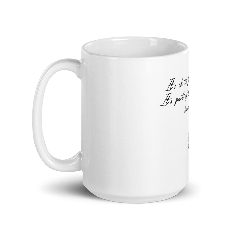 Vulnerable 2021 Black Type Lyric 1 White Glossy Mug